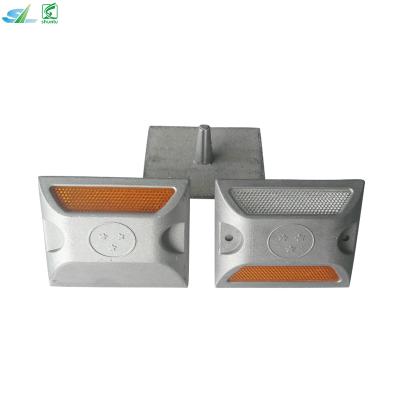 China High Impact Single or Double Side Box Asstitant Available Reflection and High Pressure Cast Aluminum Reflective Material Road Stud for sale