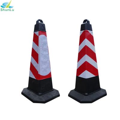 China HDPE High Quantity Black Base HDPE Football Cone for sale