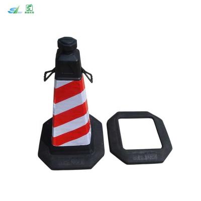 China HDPE Traffic Cone 75 Cm Rubber With Side Lift Ring for sale