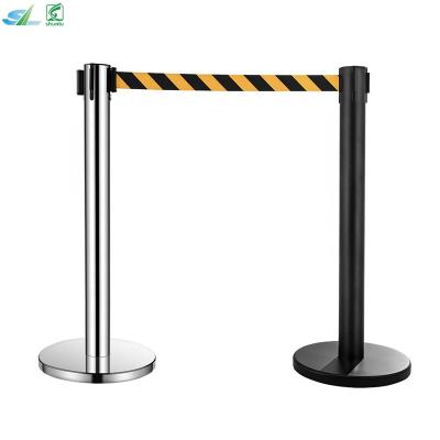 China Stainless Steel Security Queue Barrier Stainless Steel Queue Post Barrier for sale