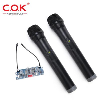 China New Handheld Pcb Panel Assembly Wireless Microphone Pcba Microphone With 2 MIC Microphone Wireless Microphone MIC Gather for sale