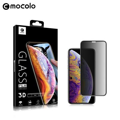 China 2.5D/3D Full Coverage 9H Hardness Anti 3d Tempered Glass Film Smartphone Spy Screen Protector For iPhone XS for sale