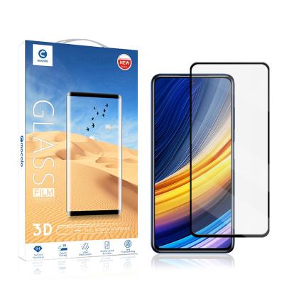 China 3D Full Coverage Anti Scratch Guard 0.33mm Tempered Glass Mobile Screen Protector Anti Fingerprint 9H Hardness For Xiaomi Poco X3 Pro Film for sale