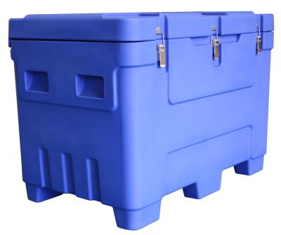 China 250 Litre Heavy Duty Forkliftable Blue Dry Ice Storage Container for sale