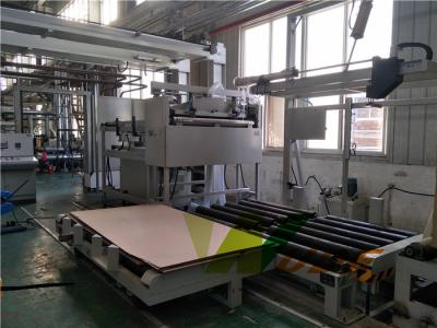 China Automatic Short Cycle Lamination Line , MDF / HDF / PB Board Laminate Machine for sale