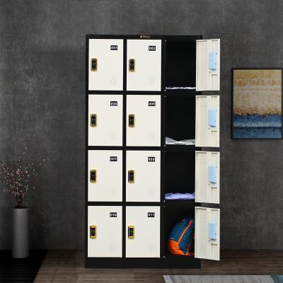 China Modern 4 Tier Locker With Lock 12 Doors Smart Locker School Inducive Smart Lockers for sale