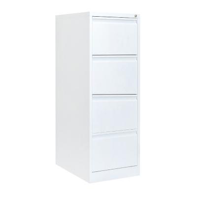 China Gray Modern Office Equipment Lockable Vertical 4 Drawer Mobile Metal Cabinet for sale