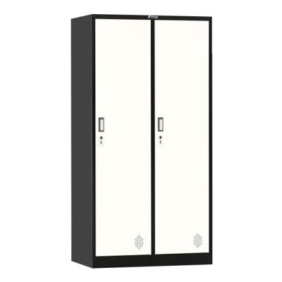 China Disassembly Two Doors High Regular Steel Multidoor Locker Color Steel Wardrobes for sale