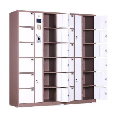 China Office School Hotel Gym Bathroom 12 Door Face Recognition System Lockers Digital Storage Cabinet Smart Locker for sale