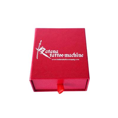 China Custom Private Jewelry Packaging Logo Printed Red Design Packaging Boxes Handmade Drawer Jewelry Box for sale