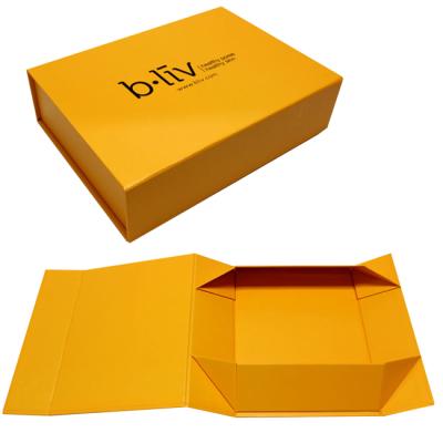 China Design Handmade Folding Apparel Packing Flat Folding Gift Box for sale