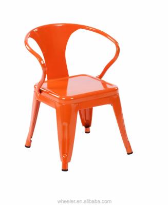 China Modern Colorful Environment Friendly Design Kids Metal Study Chair for sale