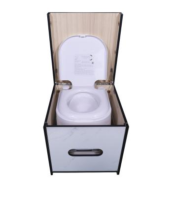 China Outdoor camping box for SUV RVS caravan campers trailers moving toilet with cover and hidden cabinet for bathroom for sale