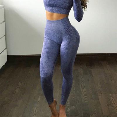 China Breathable High Waist Seamless Yoga Gaiters Push Up Sports Women Fitness Butt Lift Gym Yoga Running Pants for sale