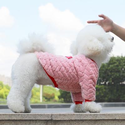 China Fashion Stocked Customized Luxury Small Dog Winter Clothes Diy Manufacturer for sale