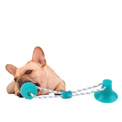 China Supplier China Supplier China Cheap Viable TPR Material Dog Tooth Toy Dog Chew Toy Dog Tooth Cleaning Toy With Suction Cup for sale