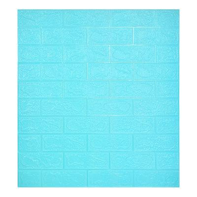 China Waterproof+ECO-Friendly+Easy Install PE foam 3d wallpaper brick wall panel wallpaper 70*77cm size commercial brick sticker for sale