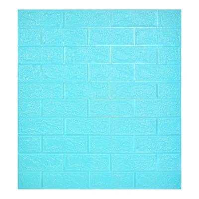 China Waterproof+ECO-Friendly+Easy Install Sexy 3D Foam Brick Wallpaper Modern Minimalist 3D Gray Brick Wallpaper for sale