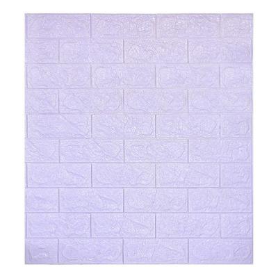 China Waterproof+ECO-Friendly+Easy Install Foam Wallpaper 3D Brick Wall Brick Pattern Mural Wallpaper for sale