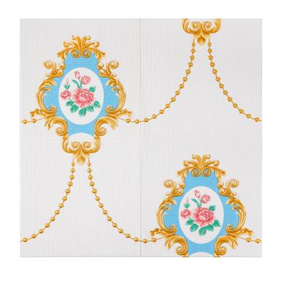 China Waterproof+ECO-Friendly+Easy Install Waterproof Self Adhesive Sticker Paper 3d Flower Wallpaper For Home Decor for sale