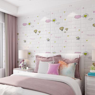 China Waterproof+ECO-Friendly+Easy Install Professional 3D Wallpaper Brick For Kids Bedroom Decorative Wall Covering With Best Price for sale