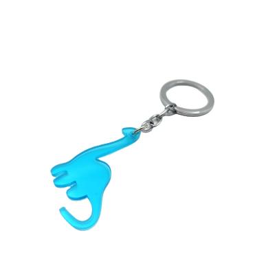 China New Arrival Dinosaur Bag Pendant Key Chain Acrylic Accessory Key Ring Custom Keychain Fashional Souvenir Gifts KC1041 for sale