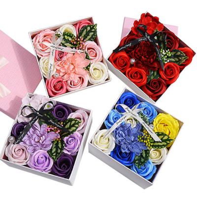 China Soap Flower Set Flower Soap Rose For Mother's Day New Style Novelty Gift for sale