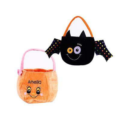 China 2019 Wholesale Halloween Decoration Pumpkin Bucket Halloween Pumpkin Trick or Treat Bag One Size for sale