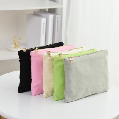 China Hot Sale Reusable Beauty Cosmetic Make Up Toiletry Bag Wholesale Canvas Cosmetic Bag Travel for sale