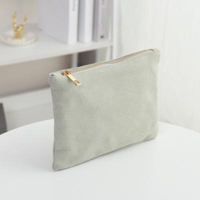 China Reusable custom cotton canvas printing logo bag cosmetic makeup bag organizer with cheap price for sale