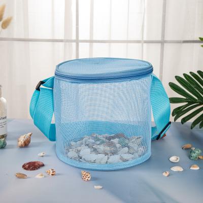 China Fashion New Arrival Children's Seashell Mesh Tote Bag Beach Basket for sale