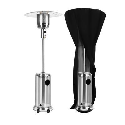 China Factory Price Hot Portable Umbrella Amazon Sales Heat Lamp Stainless Steel Commercial Outdoor Patio Heater With Wheels for sale