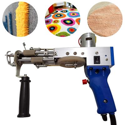 China Top Selling Tufted Cover ZQ-ii 2 in 1Tufting Gun Rug and Cushion Blue Color Tufted Carpet Making Machine Hand Tufting Gun for sale