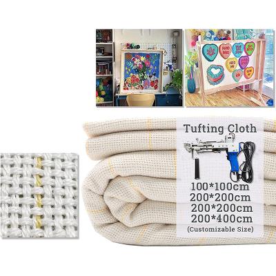 China Tufted Rugs and Cloth Large Size Monk's Cushion Tufted Blanket Sewing Fabric for Primary Tufting Fabric Tufting Blanket-Gun Punch Needle with Marked Lines for sale