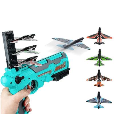 China RC Model Bubble Catapult Plane One-click Ejection Model Foam Airplane Toy Airplane Glider Aircraft Outdoor Sport Toys Birthday Gifts for sale