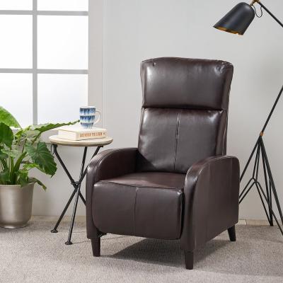 China Full Leather Upholstery High Back Recliner Sofa Chair (Other) Adjustable With Single Sitting for sale