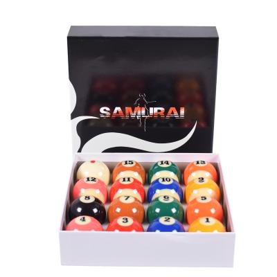 China Poly Resin 2-1/4 Inch Top Quality TV Billiard Ball Set for sale