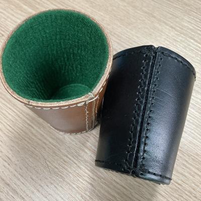 China Roll The Dice Leather Dice Cup for sale