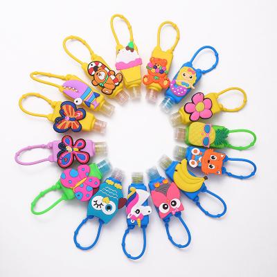 China New Arrival OEM Silicone Animal Hand Bottle Holder Stock Number 30ML Mini Travel Silicone Bottle Portable for sale