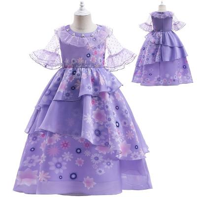 China Lovely Megan Rts Encanto Cosplay Fancy Dress Girls Party Dress Wholesale Little Girls Tulle Dresses for sale