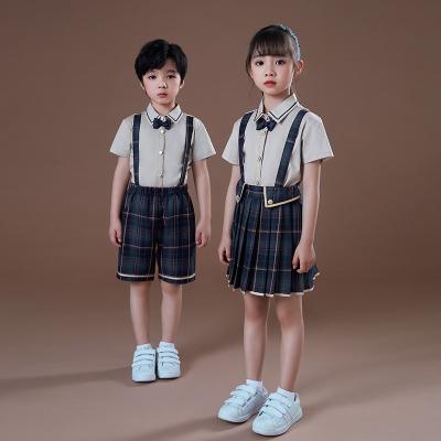 China 2022 Hot Sale Custom Factory QH Style Outdoor Summer Comfortable Children Kindergarten Sportswear Preppy High Quality School Uniform Cheap for sale