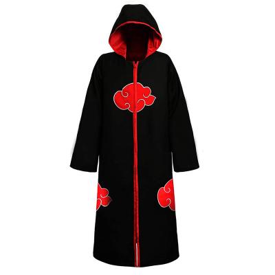 China Sasuke Uchiha Cosplay cape Sasuke Uchiha Akatsuki coat Akatsuki cloak OEM Sasuke Uchiha cosplay narutto costume unisex anime costumes for sale