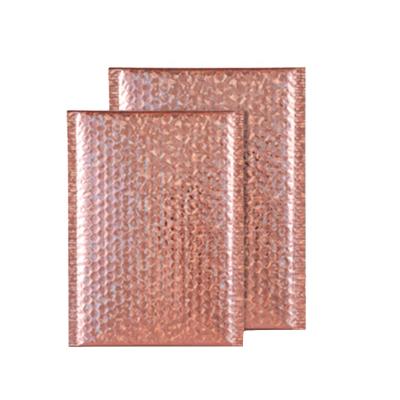 China Rose Gold Poly Mailer Padded Envelope Packaging Envelope Pouch Rose Gold Bubble Padded Envelopes Shipping for sale