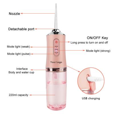 China IPX7 Waterproof H2ofloss 2021 Best Selling Dental Flosser Irrigator OEM/ODM Water Flosser For Teeth And Braces Wireless Jet Pick for sale