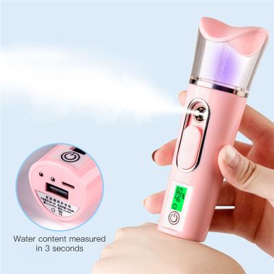 China Mini USB Moisturizer 10ml Nano Alcohol Mist Sprayer Electric Portable Convenient Facial Nano Spray Mist Slaughter Machine for sale