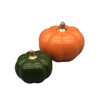 China American Artificial Pumpkin Table Top Decoration Party Family Ceramic Pumpkin For Harvest Autumn for sale