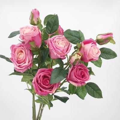 China Eco-friendly Newly Arrived Silk Rose Artificial Flower Decoration For Party Banquet Wedding Table Valentine'S Day Gift for sale