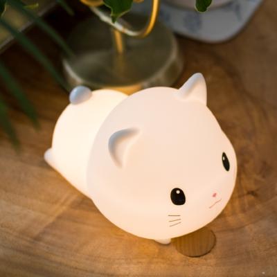 China Modern Silicone USB Charging Baby Room Led Night Lamp Sleep Night Light for Kids with Soft Feeling for sale