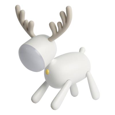 China Room Customized Home Decorative Silicone Cute Reindeer Baby Led Night Light for sale