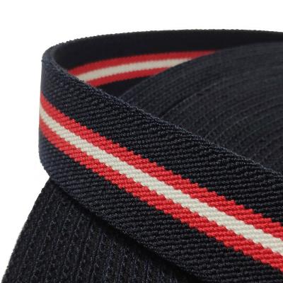 China Custom Inter Color Elastic Strap 36mm/28mm Environmentally Friendly Elastic Rubber Band for sale